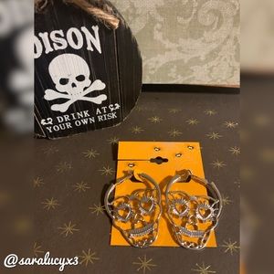 Halloween Skull Earrings ☠️💀👻
